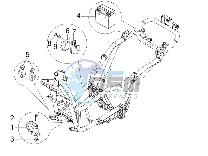 Remote control switches - Battery - Horn