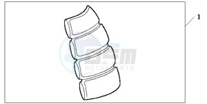 CBR125RW9 Europe Direct - (ED / WH) drawing TANK PAD 2