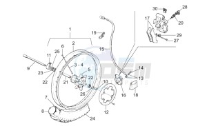 RX 125 (eng. 122cc) drawing Front wheel