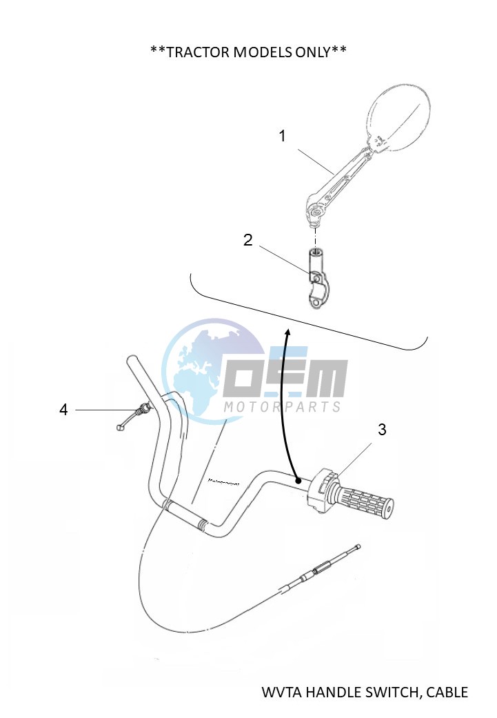 WVTA HANDLE SWITCH, CABLE