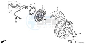 GL1800A Korea - (KO) drawing REAR WHEEL