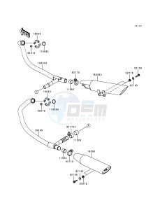 EN 500 C [VULCAN 500 LTD] (C1-C5) [VULCAN 500 LTD] drawing MUFFLER-- S- -