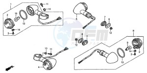 VT750DC SHADOW drawing WINKER