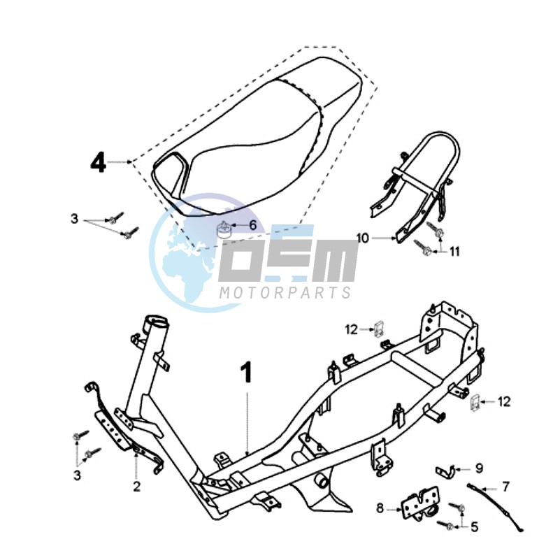 FRAME AND SADDLE