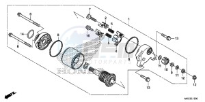 CRF450R Europe Direct - (ED) drawing STARTING MOTOR