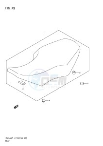 LT-Z400 (E28-E33) drawing SEAT (LT-Z400L1 E28)