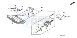 CB1300SA9 Australia - (U / ABS BCT MME TWO TY2) drawing TAILLIGHT