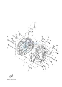 AG200FE (53CD 53CE) drawing CRANKCASE CARTER