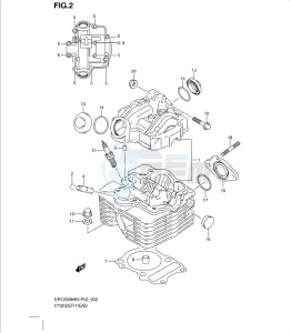 DR125SML0 drawing CYLINDER HEAD