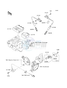 KVF 750 B (BRUTE FORCE 750 4X4I) (B6F-B7FA) B7FA drawing IGNITION SYSTEM