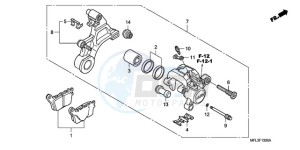 CBR1000RR9 Korea - (KO / MK) drawing REAR BRAKE CALIPER