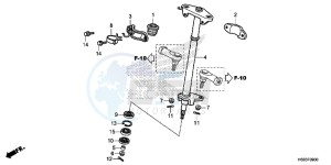 TRX250TMH Europe Direct - (ED) drawing STEERING SHAFT