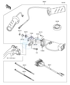 Z1000SX_ABS ZX1000MEF FR GB XX (EU ME A(FRICA) drawing Accessory(Grip Heater)