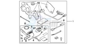 CBR600RR9 Europe Direct - (ED / MME) drawing AVERTO ALARM KIT