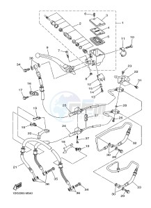 XJ6FA 600 DIVERSION F (ABS) (1DG7 1DG8) drawing FRONT MASTER CYLINDER