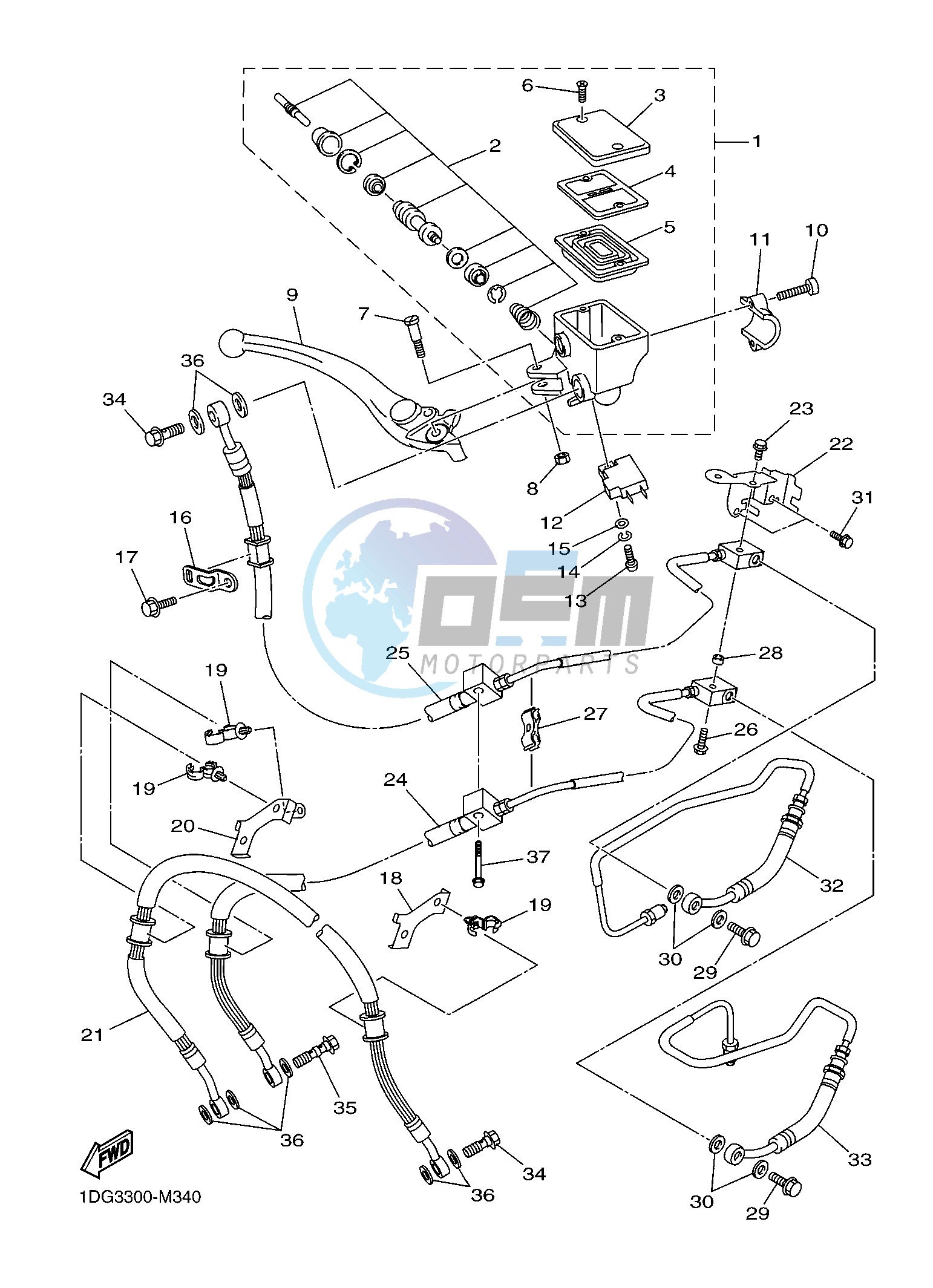 FRONT MASTER CYLINDER