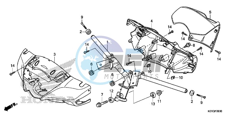 STEERING HANDLE/HANDLE COVER