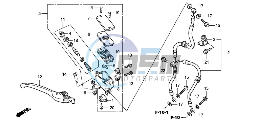 FR. BRAKE MASTER CYLINDER (CBF600S/N)