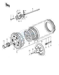 KZ 900 A (A4-A5) drawing CLUTCH