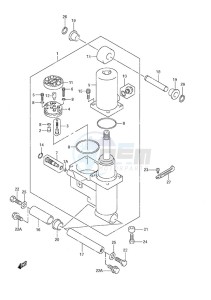 DF 50 drawing Power Trim