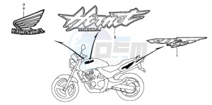 CB600F HORNET drawing MARK (1)