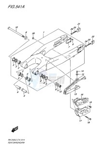 RM-Z450 EU drawing REAR SWINGINGARM