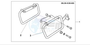 VT125C drawing LEATHER SADDLEBAGSTAY