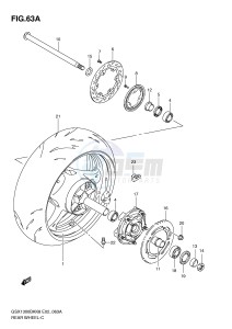 GSX1300BK (E2) drawing REAR WHEEL (GSX1300BKAK8 AU2K8 AK9 AUFK9 AL0 AUFL0)