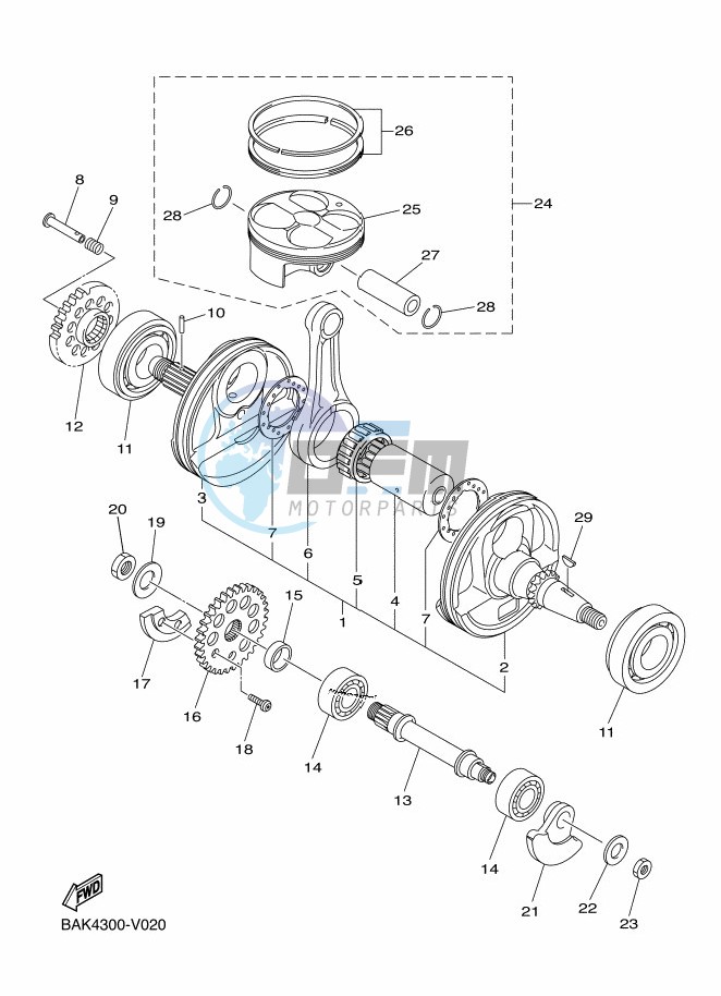 CRANKSHAFT & PISTON