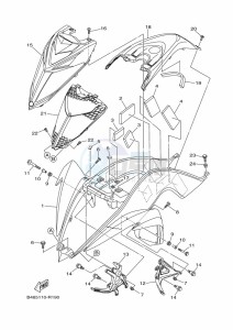 YFM700R YFM70RSBK (2LSN) drawing FRONT FENDER