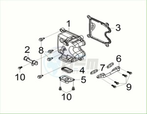 CRUISYM a 125 (LV12W3Z1-EU) (E5) (M3) drawing CYLINDER HEAD COVER