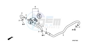 CB600F3A Europe Direct - (ED / ST 25K) drawing AIR INJECTION CONTROL VALVE