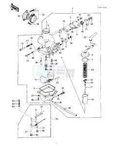 KLT 250 A [KLT250] (A2) [KLT250] drawing CARBURETOR -- 83 A2- -