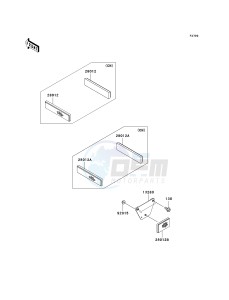 KAF 400 A [MULE 610 4X4] (A6F-AF) A6F drawing REFLECTORS