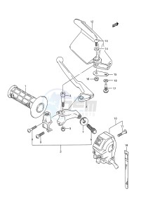 TS200R (E28) drawing LEFT HANDLE SWITCH