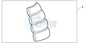 CBR600FR drawing TANK PAD 2