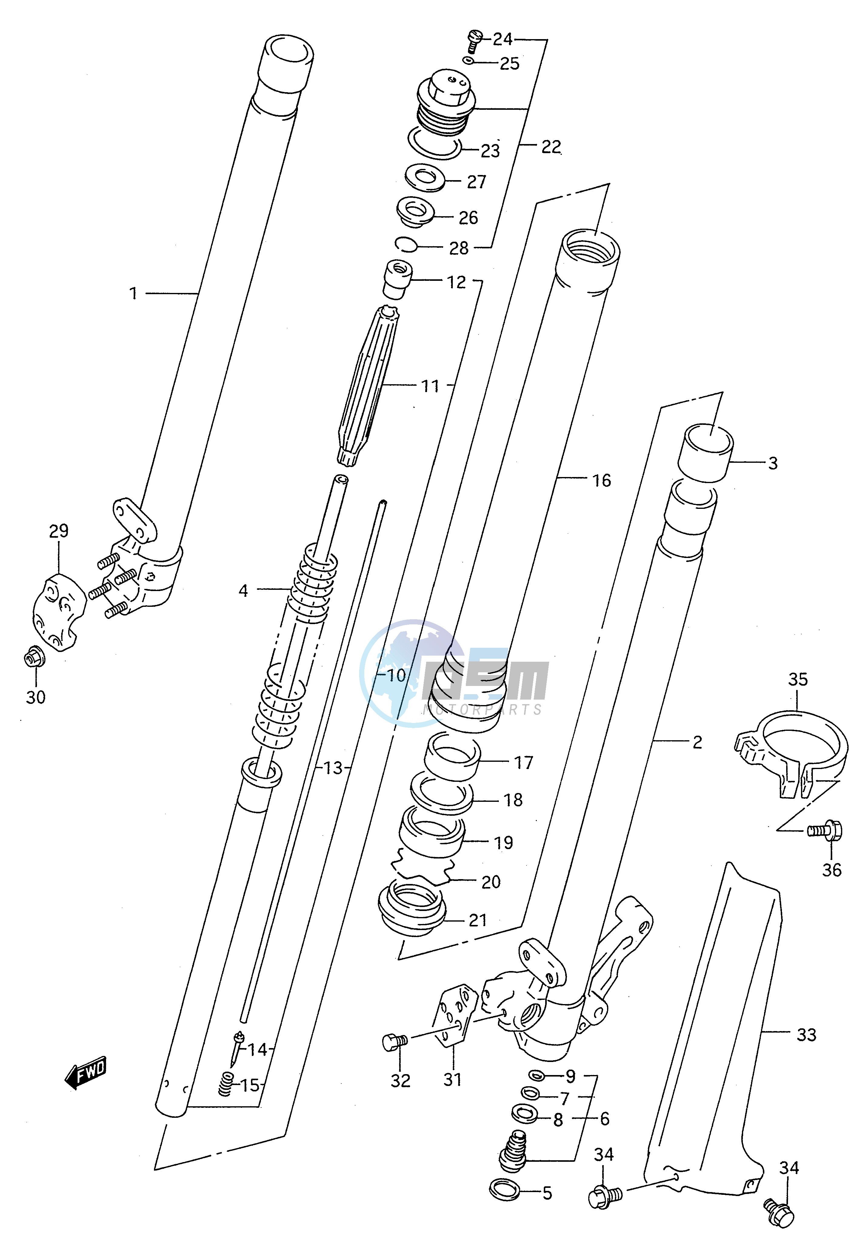 FRONT DAMPER (MODEL P)