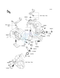 KAF 950 F [MULE 4010 DIESEL 4X4] (F9F-FAF) F9F drawing GEAR CHANGE MECHANISM