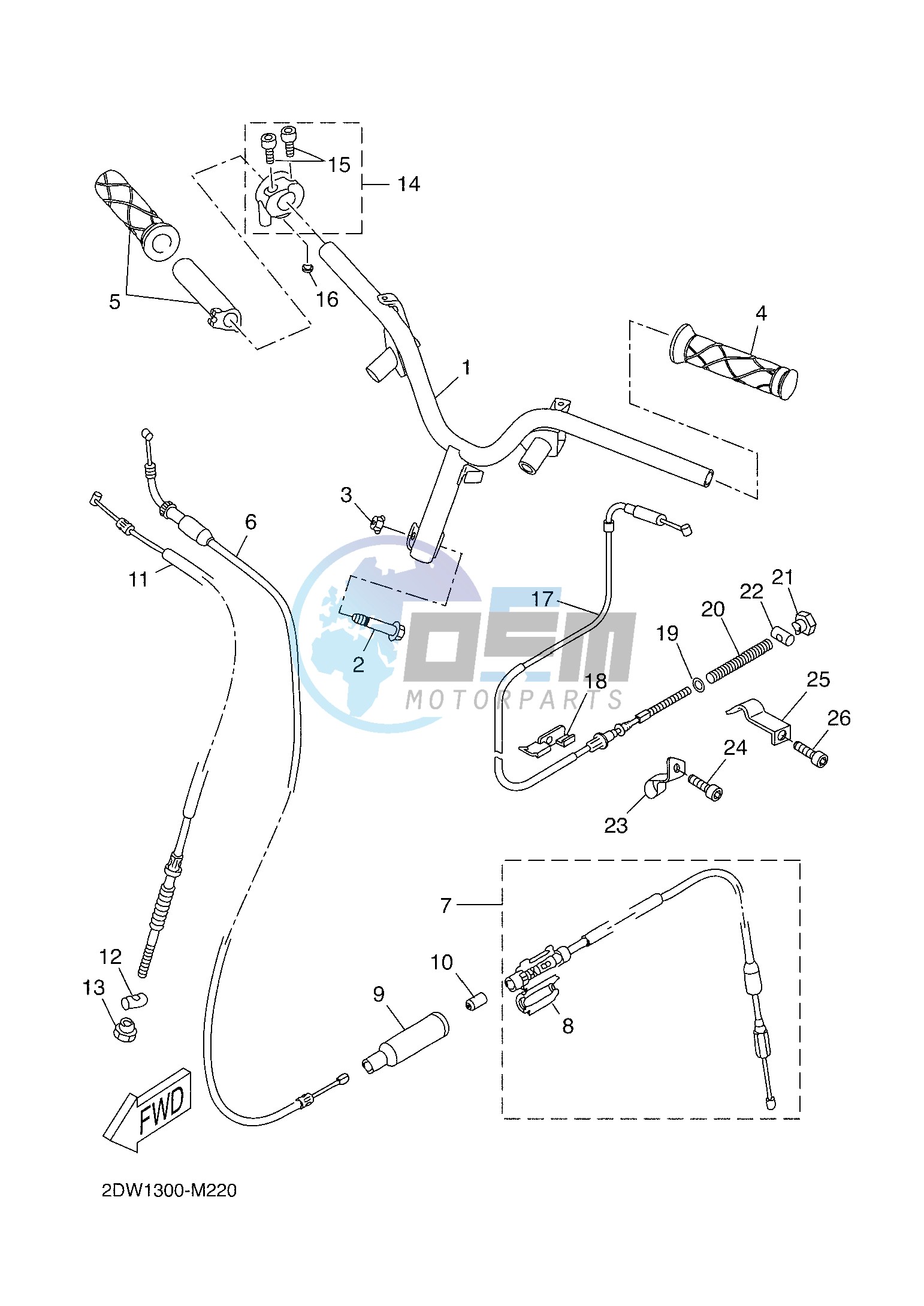 STEERING HANDLE & CABLE