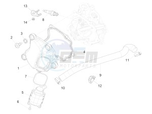 GTS 300 ie ABS E4 (EMEA) (EN, EU) drawing Cylinder head cover