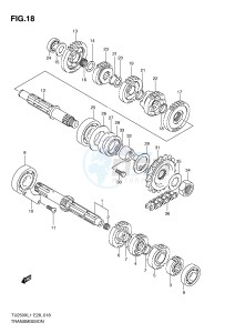 TU250X (E28) drawing TRANSMISSION