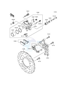 VERSYS 650 KLE650EGF XX (EU ME A(FRICA) drawing Rear Brake