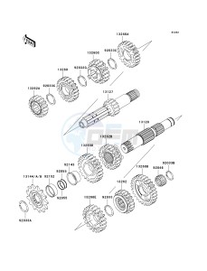 KX 250 R [KX250] (R1) R1 drawing TRANSMISSION