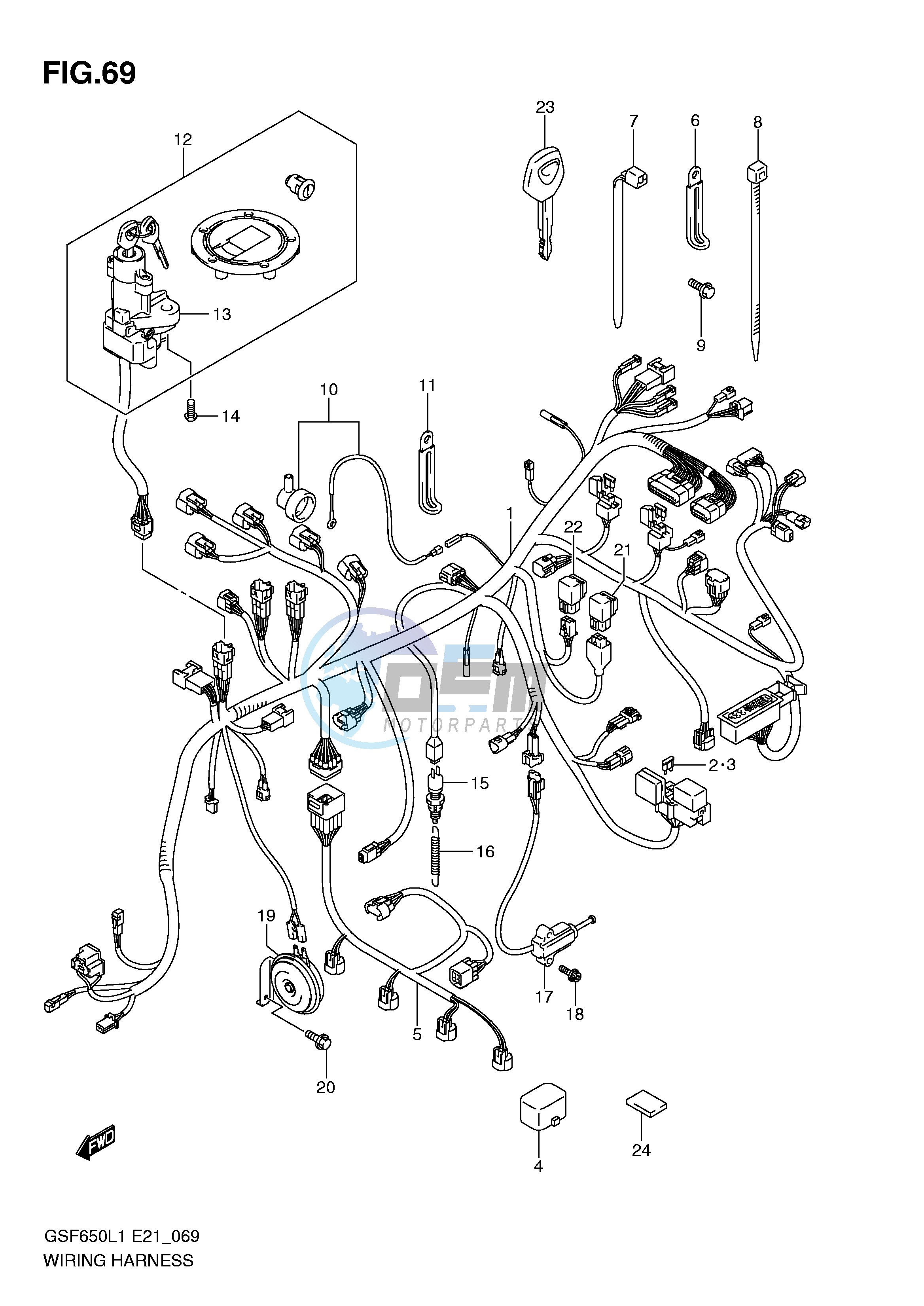 WIRING HARNESS (GSF650AL1 E21)