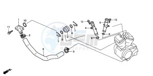 VT750C drawing WATER PIPE