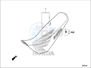 CRF125FBH Europe Direct - (ED) drawing SEAT