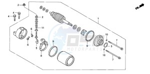 CBF1000S drawing STARTING MOTOR