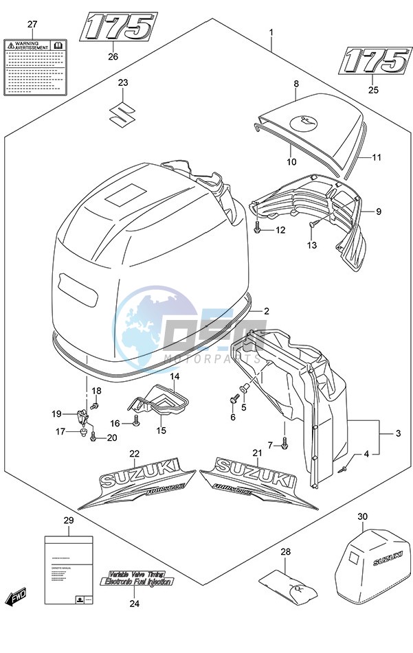 Engine Cover (White)