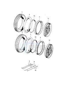 MC1 (A-B) 90 drawing WHEELS_TIRES -- 73-75 MC1_MC1-A_MC1-B- -