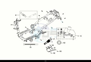 FIDDLE II 50 (AF05W5-EU) (E5) (M1) drawing FRAMEBODY-ENGINEHANGER